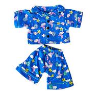 Sunny Days Blue Pj's Teddy Bear Clothes Outfit Fits Most 14 - 18 Build-A-Bear, Vermont Teddy Bears, and Make Your Own Stuffed Animals by Stuffems Toy Shop