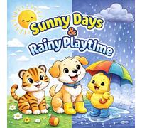 Sunny Days & Rainy Playtime coloring book: Easy & Relaxing Weather Adventures Featuring Sunny Days, Rainy Playtime & Seasonal Fun for Kids Ages 4-8