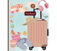 Sunny Days Summer-Themed Journal & Notebook (Pink Luggage): Composition Notebook