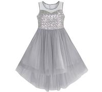Sunny Fashion Vestido de Niña Multicolor Lentejuelas Tul 6-14 años | Boda, Verano, Halloween, Cumpleaños, Fiesta, Pascua, Animales Divertidos