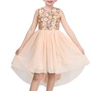 Sunny Fashion Vestido de Niña Multicolor Lentejuelas Tul 6-14 años | Boda, Verano, Halloween, Cumpleaños, Fiesta, Pascua, Animales Divertidos
