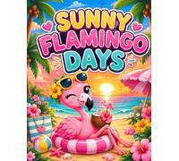 Sunny Flamingo Days: Cute Flamingo Coloring Book for Kids Ages 4-8 | Fun Happy Adventures and Easy Coloring Pages