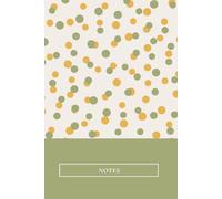 Sunny Green and Yellow Spotty Notebook: lined pages for lists, notes and ideas