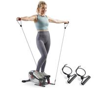 Sunny Health & Fitness - Ejercitador elíptico Compacto para Debajo del Escritorio, máquina de Entrenamiento portátil con Pedal para Entrenamiento en casa, Entrenador Cruzado 2 en 1, para Sentarse o
