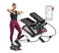 Sunny Health & Fitness Inteligente Mini Stepper con Bandas y Altura