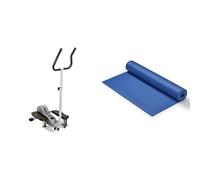 Sunny Health & Fitness Magnetic Underdesk/Standing Portable Ellittical Machine + Yoga Mat - Blue