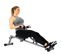 Sunny Health & Fitness Máquina de Remo Compacta y Ajustable, Equipo de Ejercicio Cardiovascular con 12 Niveles de Resistencia para Entrenamientos Corporales Completos y Opcional SunnyFit App Gratuita