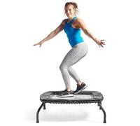 Sunny Health & Fitness - Mini trampolín de Fitness sin resortes, Ajustable, Estilo elástico para Interiores y Exteriores, para Entrenamientos más silenciosos y Seguros (40 Pulgadas) -