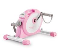 Sunny Health & Fitness(Rosa) Mini pedaleador Inteligente para Debajo del Escritorio, Doble acción, diseño Discreto - P2330