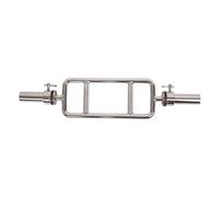 Sunny Health & Fitness Olympic Tricep Bar with Ring Collars by Sunny Health & Fitness-OB-34 Barra olímpica de tríceps de 34 Pulgadas con Collares de Anillo, Gris, Talla única