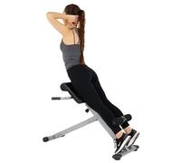Sunny Health & Fitness Silla romana de hiperextensión, ejercicios abdominales, banco de gimnasio para el hogar - SF-BH6629