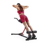 Sunny Health & Fitness Silla romana de hiperextensión con estación de inmersión, banco multifunción resistente para entrenamientos de glúteos y abdominales - SF-BH620062