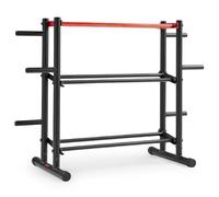 Sunny Health & Fitness Soporte para rack de almacenamiento multipeso, Soporte de Almacenamiento Multipeso para Mancuernas, Pesas Rusas, Discos Olímpicos, Barra y Balón Medicinal - SF-XF921036