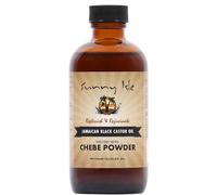 Sunny Isle Aceite de ricino negro jamaicano infundido con polvo Chebe 4 fl. oz