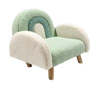 Sunny Milou Sillon infantil, Arcoiris, Verde | Silla de tela Teddy | Para la sala de juegos o la habitacion - 47 x 55 x 46 cm - a partir de los 3 anos - 100 kg max
