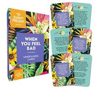Sunny Present When You Feel Bad - 44 Tarjetas de Conciencia Plena de Doble Cara con afirmaciones positivas