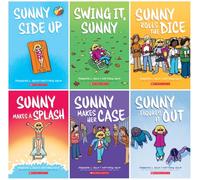 Sunny Series 6-Book Collection Set - A Heartfelt Coming-of-Age Graphic Novel Series - Sunny Side Up, Swing It, Sunny, Sunny Rolls the Dice, Sunny Makes a Splash, Sunny Makes Her Case, Sunny Figures It