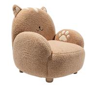 Sunny Sillon infantil Gato, Marron | Silla de diseno con forma de animal | Para el dormitorio o la sala de juegos - 56 x 58 x 55 cm - a partir de 3 anos - Max. 100 kg