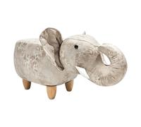 Sunny Taburete Infantil Elefante, Gris | Silla de diseno con forma de animal | Para la sala de juegos o el dormitorio - 78 x 36 x 40 cm - a partir de los 3 anos - Max. 100 kg