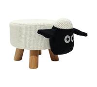 Sunny Taburete Infantil Oveja, Blanca | Silla de Diseno con Motivos de Animales | para la Sala de Juegos o el Dormitorio - 44 x 28 x 25 cm - a Partir de los 3 Anos - MAX. 100 kg