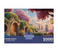 Sunny Terrace with Wooden Chairs 1000 Pcs Cartón Rompecabezas Magical City Liberador De Estrés Juego Familiar Puzzle para Adultos Y Niños 38x26cm/1000pcs