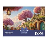 Sunny Terrace with Wooden Chairs 1000 Pcs Cartón Rompecabezas Magical City Liberador De Estrés Juego Familiar Puzzle para Niños Pequeños 52x38cm/1000pcs