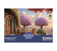 Sunny Terrace with Wooden Chairs 1000 Piezas Cartón Rompecabezas Magical City Imposible, Difícil Juego Familiar Puzzle para Niños Pequeños 38x26cm/1000pcs