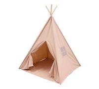 Sunny Vera Tienda Tipi para ninos, Beige arena | algodon natural | Tienda de juego con Alfombra incluida | Dimensiones 110 x 110 x 160 cm | a partir de 3 anos