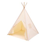 Sunny Vera Tienda Tipi para ninos, color crema | algodon natural | Tienda de juego con Alfombra incluida | Dimensiones: 110 x 110 x 160 cm | a partir de 3 anos