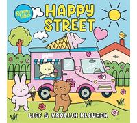 Sunny vibes - Happy street: Lief en vrolijk kleuren