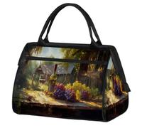 Sunny Wine Grapes - Bolsa de gimnasio para mujeres y hombres, bolsa de lona deportiva de viaje con funda para carrito, bolsa de gimnasio impermeable para fin de semana, bolsa de transporte para