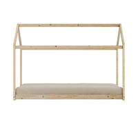 Sunny Zoey Cama cabana, beige | Cama cabana para ninos sin colchon | 206 x 98 x 154 cm / para colchon de 90 x 200 cm.