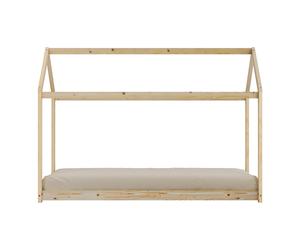 Sunny Zoey Cama cabana, beige | Cama cabana para ninos sin colchon | 206 x 98 x 154 cm / para colchon de 90 x 200 cm.