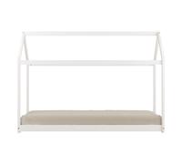 Sunny Zoey Cama cabana, blanca | Cama cabana para ninos sin colchon | 206 x 98 x 154 cm / para colchon de 90 x 200 cm.