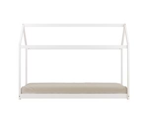 Sunny Zoey Cama cabana, blanca | Cama cabana para ninos sin colchon | 206 x 98 x 154 cm / para colchon de 90 x 200 cm.