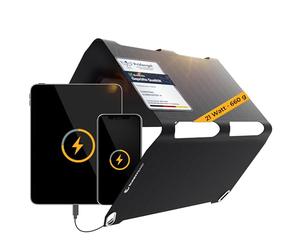 Sunnybag SUNBOOSTER 21 | Cargador Solar portátil con 21 W | Plegable, eficiente, Resistente al Agua | 2 Salidas USB | Teléfono móvil, Tableta, Banco de energía de Viaje | para Exteriores, Senderismo,