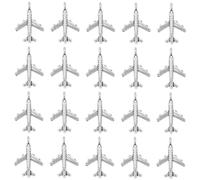 SUNNYCLUE 1 Caja 100 Piezas Encanto de Avión Encantos de Avión de Plata A Granel Aviones Aviones Vuelo Aerolínea Aleación Tibetana Dijes de Vehículos de Transporte para Fabricación de Joyas Dijes
