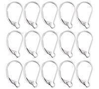 SUNNYCLUE 1 caja 100 piezas Ganchos para Aretes de Acero Inoxidable Hallazgos para Aretes con Palanca Gancho para Aretes con Palanca Trasera Alambre para Oreja Francés Cierre de Aretes Hipoalergénicos