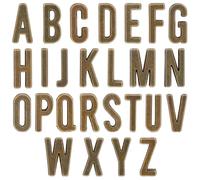 SUNNYCLUE 1 Caja 130 Piezas 26 Estilos 11mm Aleación Alfabeto Letra Diapositiva Abalorio A Granel Bronce Antiguo Metal Arte 3D AZ Cuentas Sueltas Alfabéticas para Hacer Joyas Bricolaje Collar Pulsera