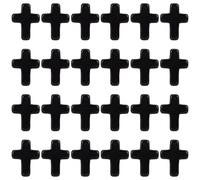 SUNNYCLUE 1 caja 2 hebras Alrededor de 40 uds 0.79 pulgadas Pequeñas Cuentas Cruzadas Turquesa y Negras para la Fabricación de Joyas Amuletos Mini Abalorios