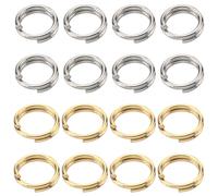 SUNNYCLUE 1 Caja 400 uds Anillos de Salto de Oro 304 Anillos de Salto de Acero Inoxidable Anillos de Salto Divididos de 5mm Anillo de Salto de Doble Bucle Anillo de Enlace para Hacer Joyas Accesorios
