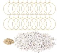 SUNNYCLUE 1 caja con 50 piezas de Dijes para Vino, Kit para Hacer Dijes con Letras para Copas de Vino, Aproximadamente 1000 piezas de Cuentas de Letras Acrílicas, 100 piezas de Marcadores de Cuentas d