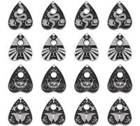 SUNNYCLUE 1 caja de 24 dijes de tarot de 4 estilos a granel para tablero de ouijas, astrología, aleación, esmaltada, mariposa, serpiente, pronóstico, dije mágico para hacer joyas, suministros de