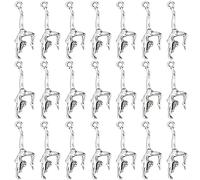 SUNNYCLUE 1 caja de 80 abalorios de Gimnasta, Abalorios de Gimnasia, Abalorios Deportivos A Granel, Estilo Tibetano, Aleación de Baile, Abalorio de Animadora Escolar, Abalorio de Gimnasia para Hacer J