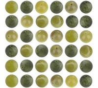 SUNNYCLUE 1 Caja de Aproximadamente 45 Cuentas de Jade de 8mm, Cuentas Naturales de Jade Verde de Taiwán, Bolas Redondas Lisas, Piedras Preciosas Sueltas, Espaciadores, Accesorios para Hacer Joyas, P