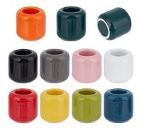 SUNNYCLUE 10 portavelas de Cerámica de 0.7cm de Diámetro para Hechizos, Campanas, Pequeños Portavelas de Cerámica para Lanzar Hechizos Rituales de Meditación, Vigilias, Brujería Y Artículos Wiccanos.