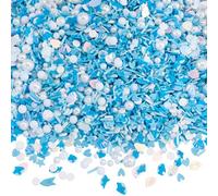 SUNNYCLUE 115G 8 Juegos de Rodajas de Arcilla Polimérica con Chispas Marinas A Granel de Color Azul para Verano Playa Océano Conchas Perlas Ballenas Caramelos Falsos Decoración de Azúcar Chispas para