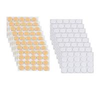 SUNNYCLUE 320 Pieza, 2 Colores, Parches de Soporte para Pendientes, Levantadores de Pendientes Redondos Planos, Invisibles, Resistentes Al Agua, para Pendientes Pesados Que Evitan Que