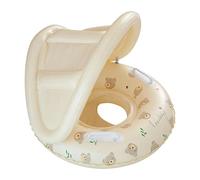 SunnyFloat Ring | PBV 55x52cm Inflatable Swim Seat with Removable Canopy Sunshade Thickened Support for 3-48 Months | Pool Beach Bathtub Outdoor Vacation Travel Water Play Safety