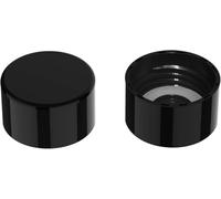 SunnyOcean 2 tapas de botellas de soda, reutilizables y sin BPA con junta a prueba de fugas, compatible con la mayoría de botellas de máquina de soda (negro)